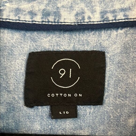 Cotton-On Denim Button-Up Shirt - Picture 2 of 5